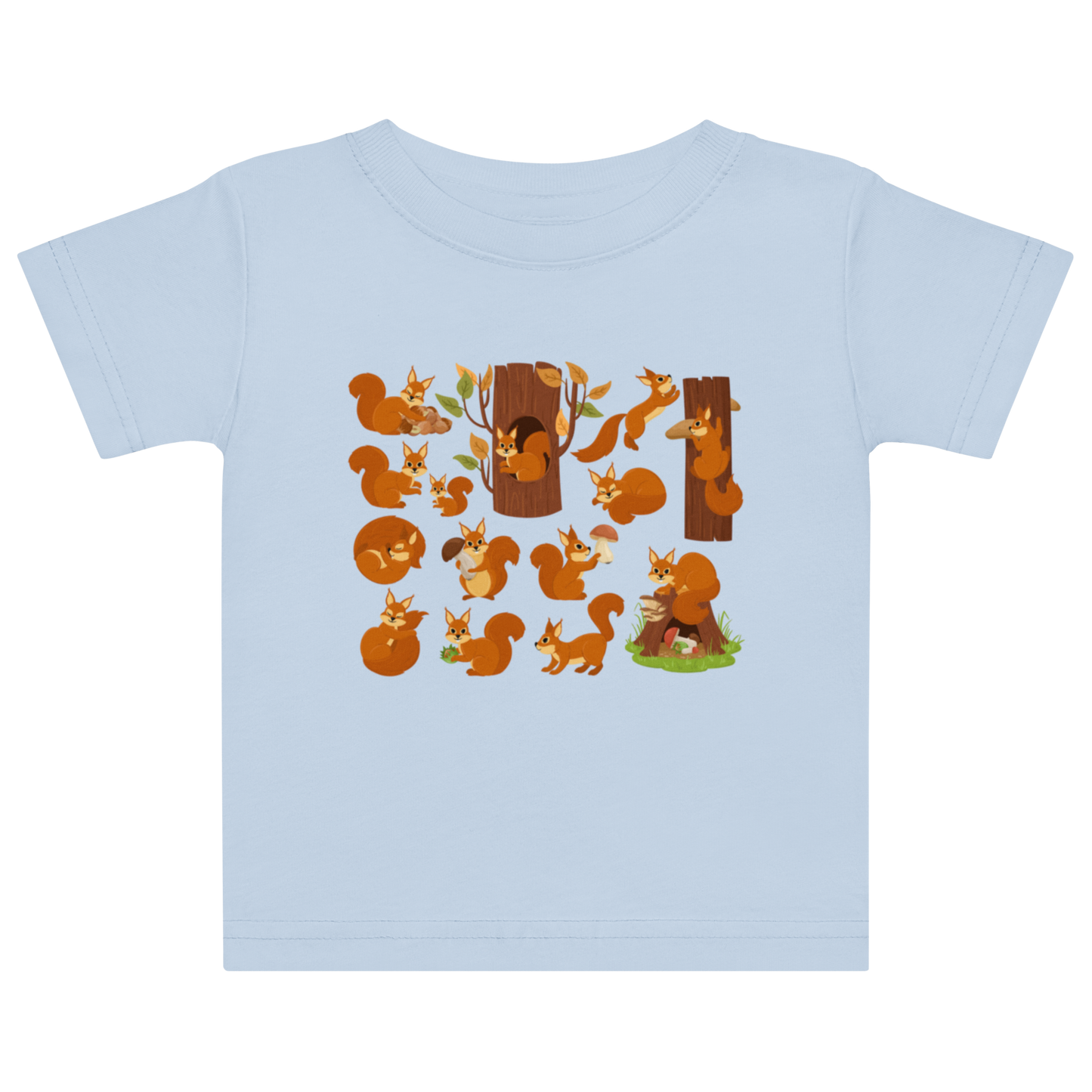 Baby-T-shirt – Lekfulla Ekorrar