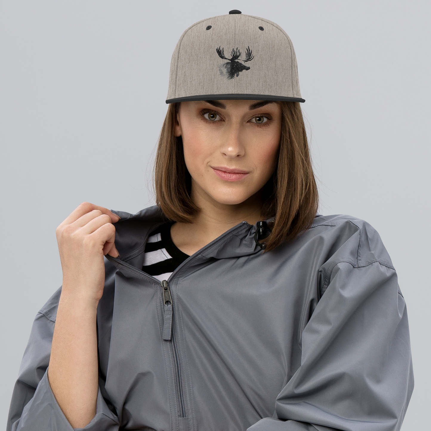Snapback Keps - Älgmotiv (broderad)