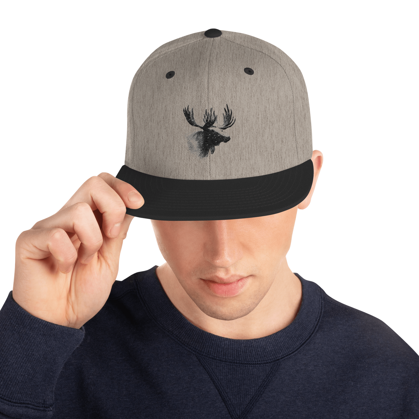 Snapback Keps - Älgmotiv (broderad)