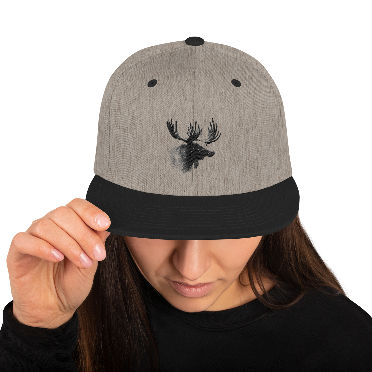 Snapback Keps - Älgmotiv (broderad)