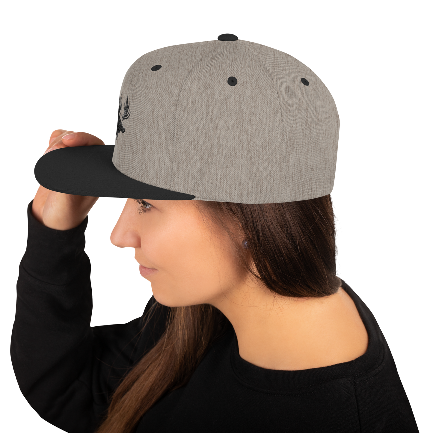 Snapback Keps - Älgmotiv (broderad)