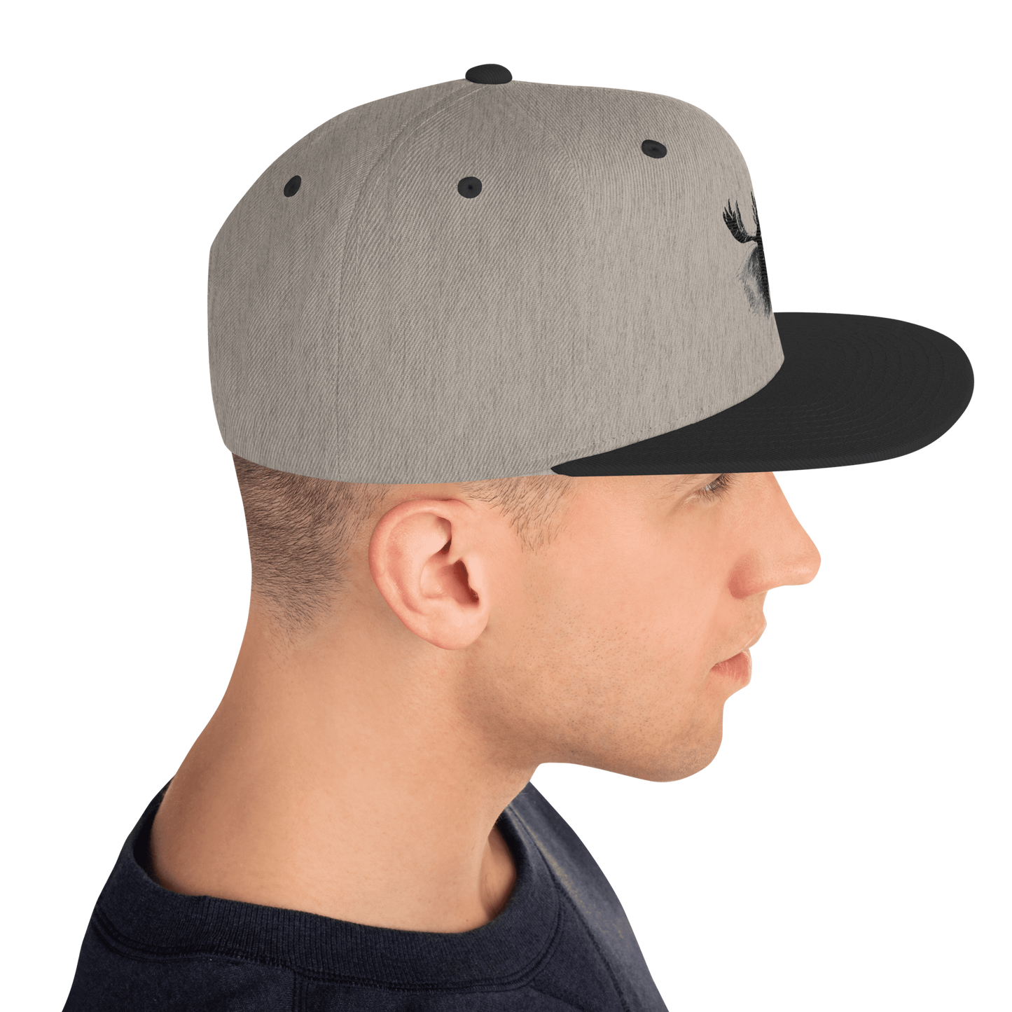 Snapback Keps - Älgmotiv (broderad)