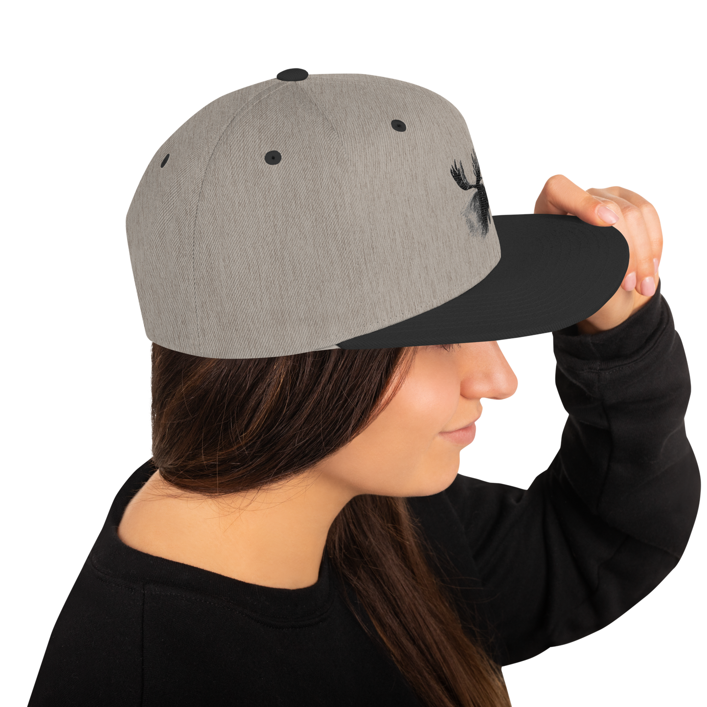 Snapback Keps - Älgmotiv (broderad)