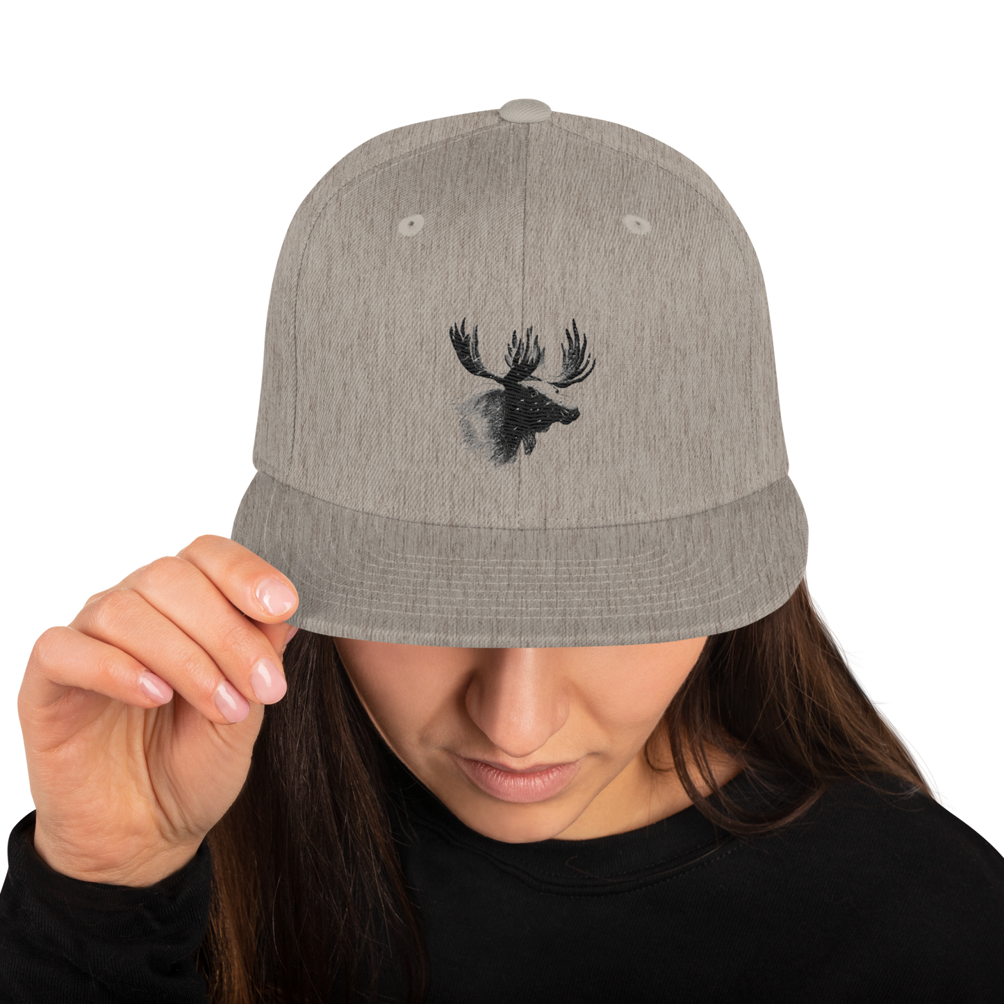 Snapback Keps - Älgmotiv (broderad)