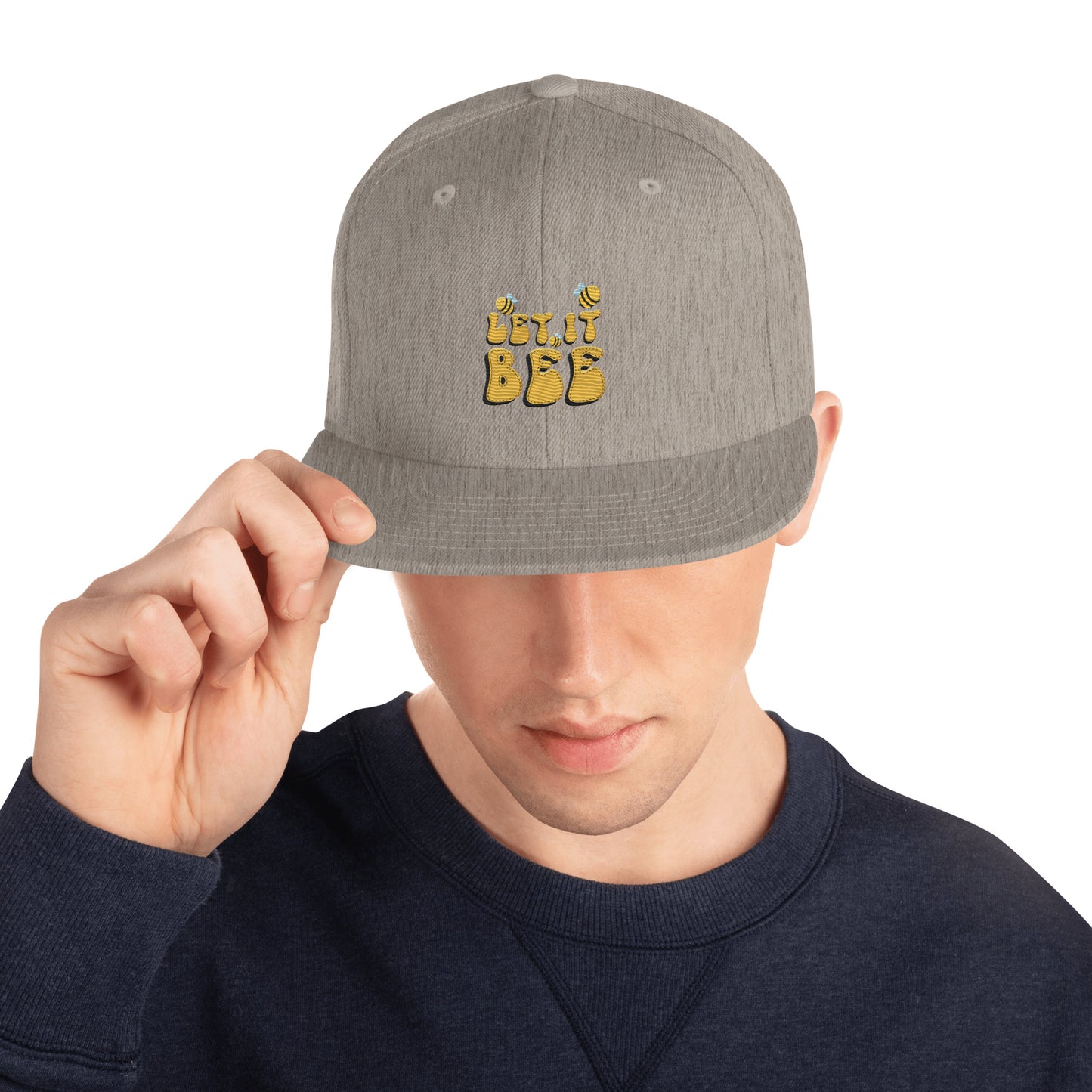 Snapback Keps - "Let it BEE" (broderad)