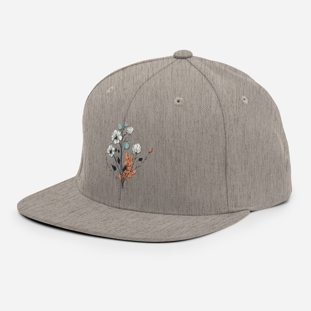 Snapback Keps - Blomma (broderad)