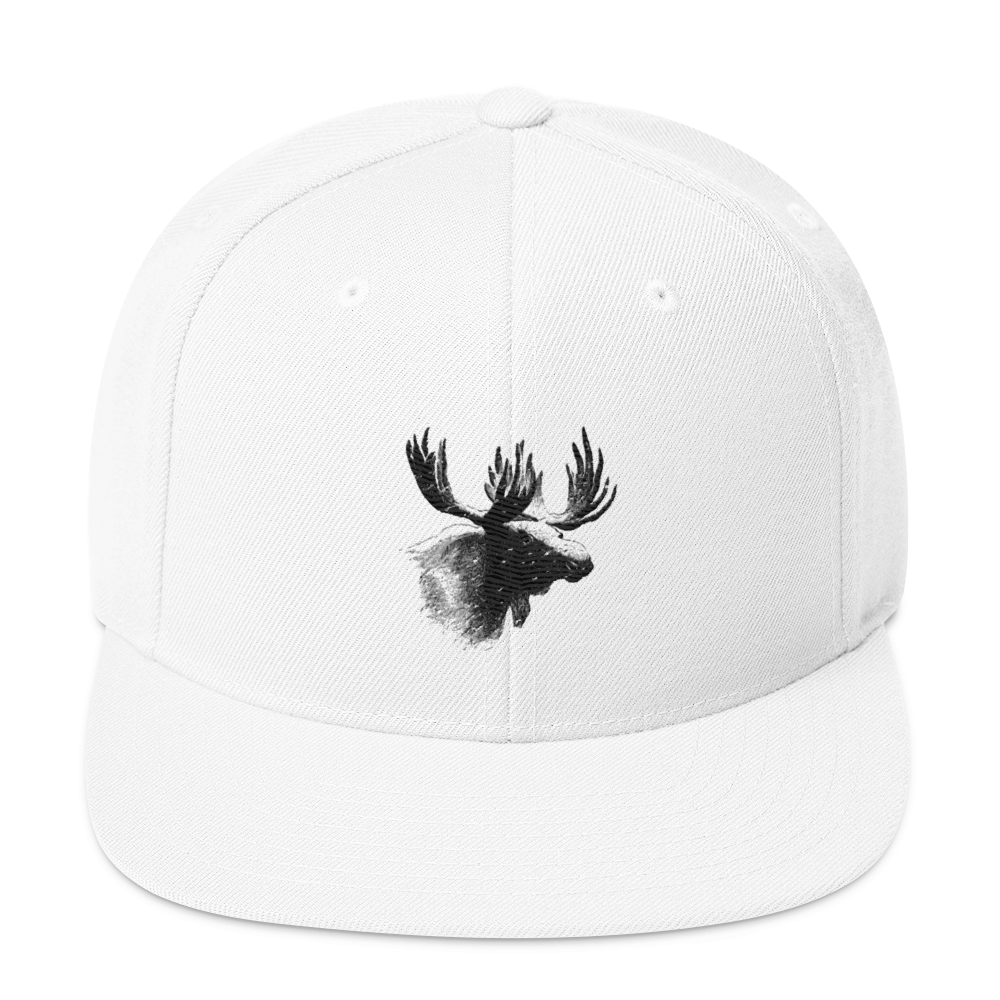 Snapback Keps - Älgmotiv (broderad)