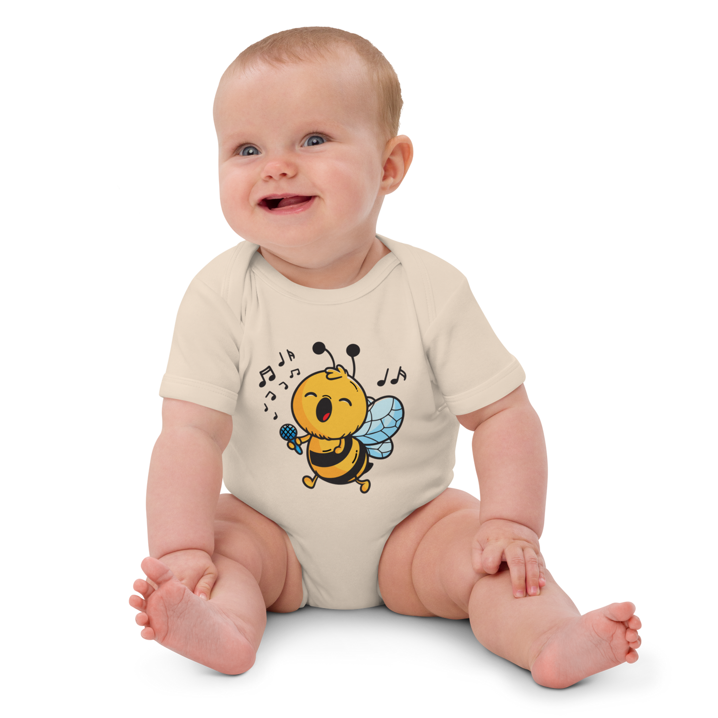 Ekologisk babybody – Sjungande Bi