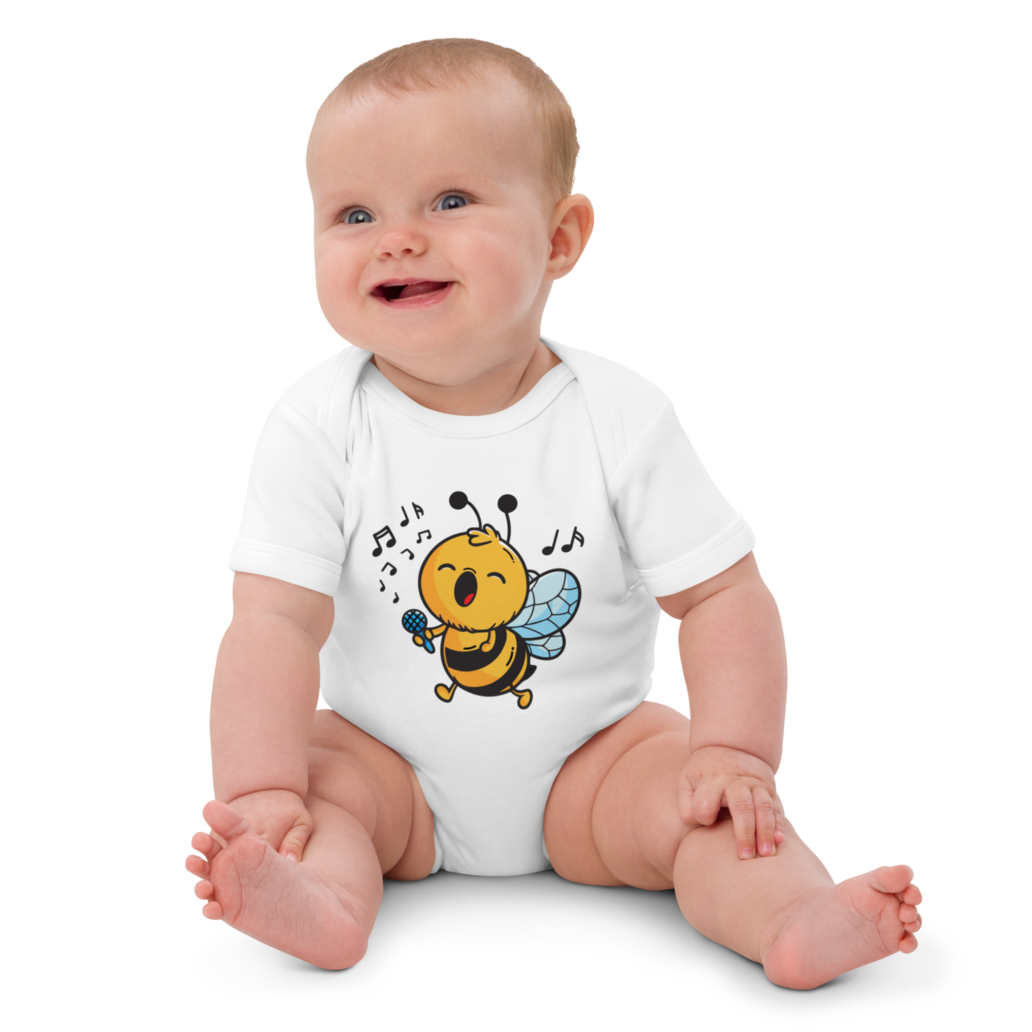 Ekologisk babybody – Sjungande Bi