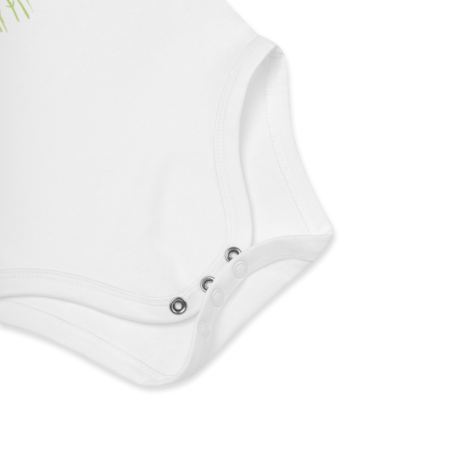 Ekologisk babybody - Lila Blommor