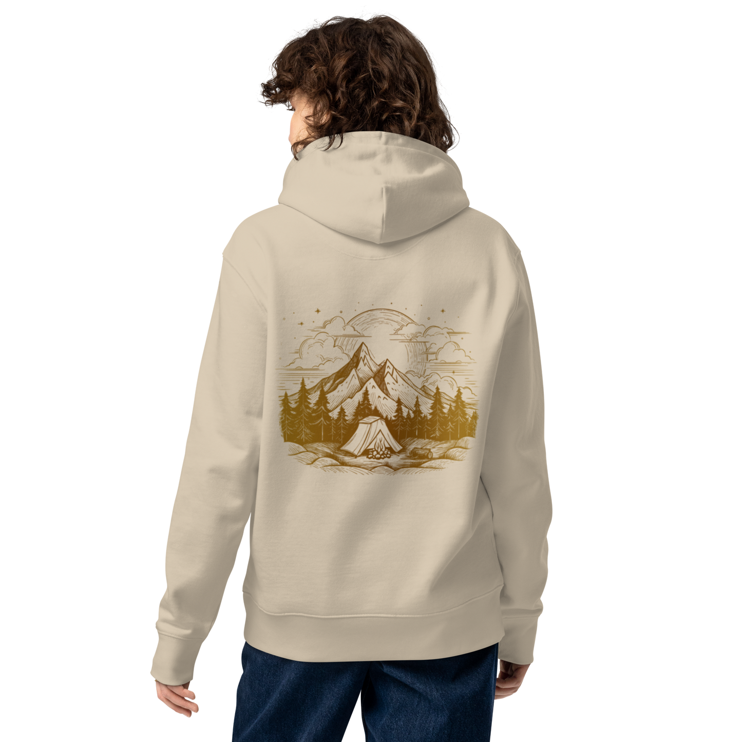 Unisex Essential Eco Hoodie – "Naturen är Själens Vila" (broderad på bröstet)