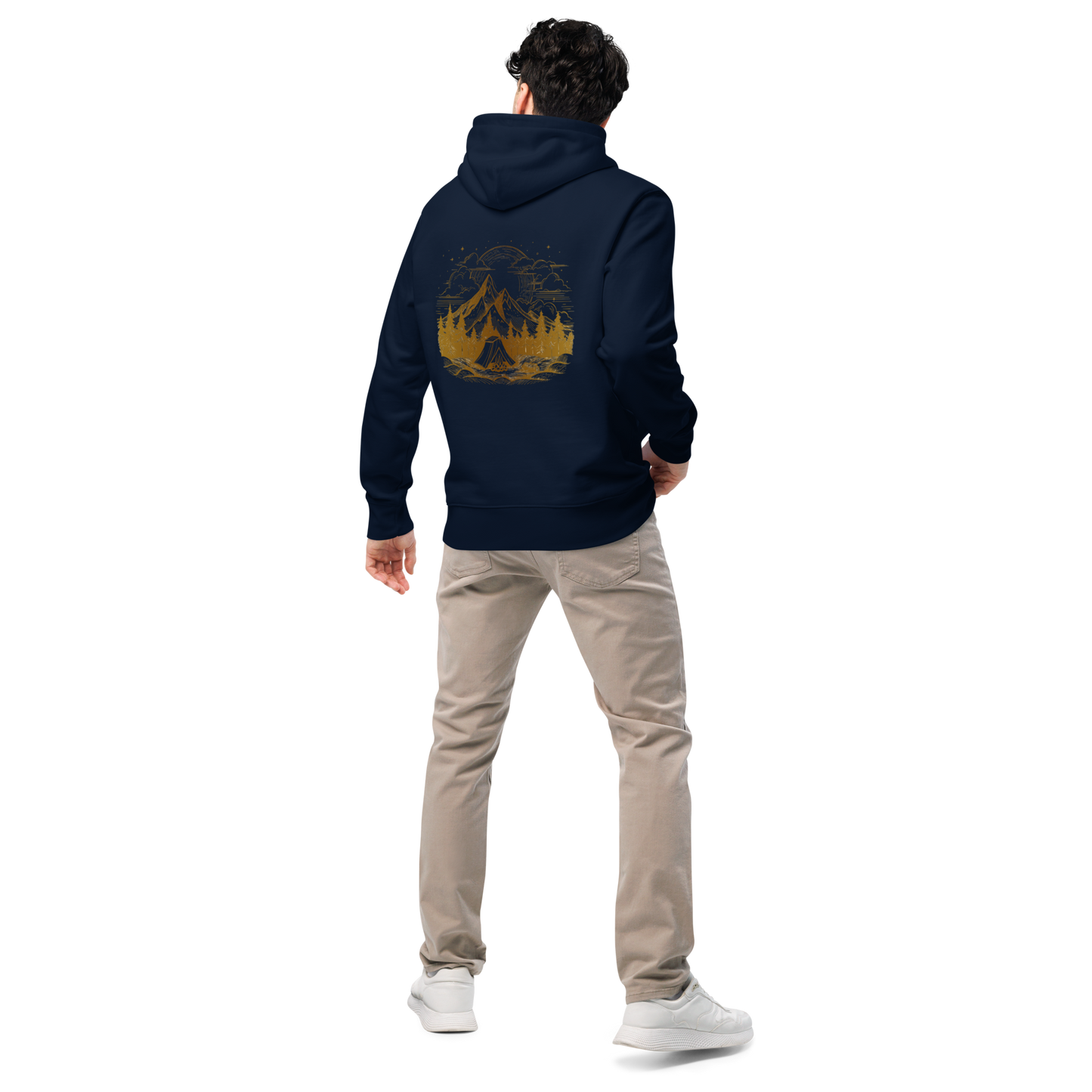 Unisex Essential Eco Hoodie – "Naturen är Själens Vila" (broderad på bröstet)