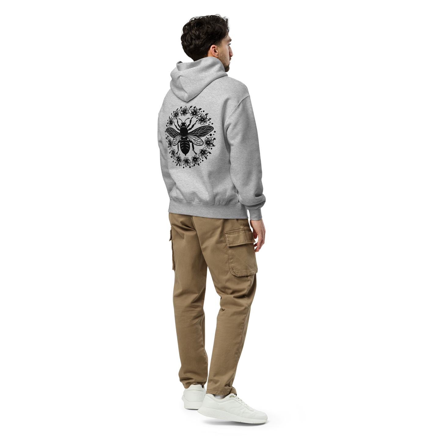 Unisex Oversized Hoodie – Bi och Blommor