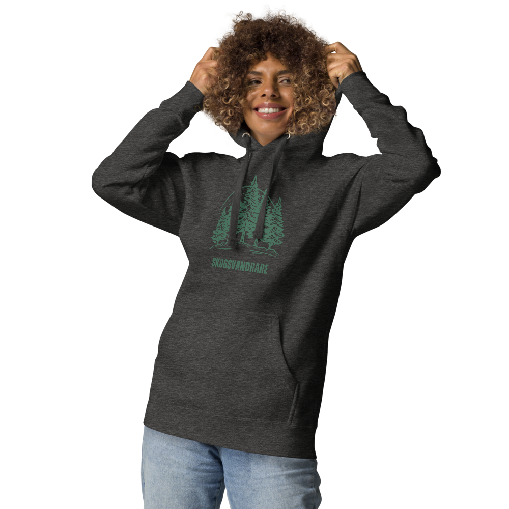 Unisex Premium Hoodie – Skogsvandrare