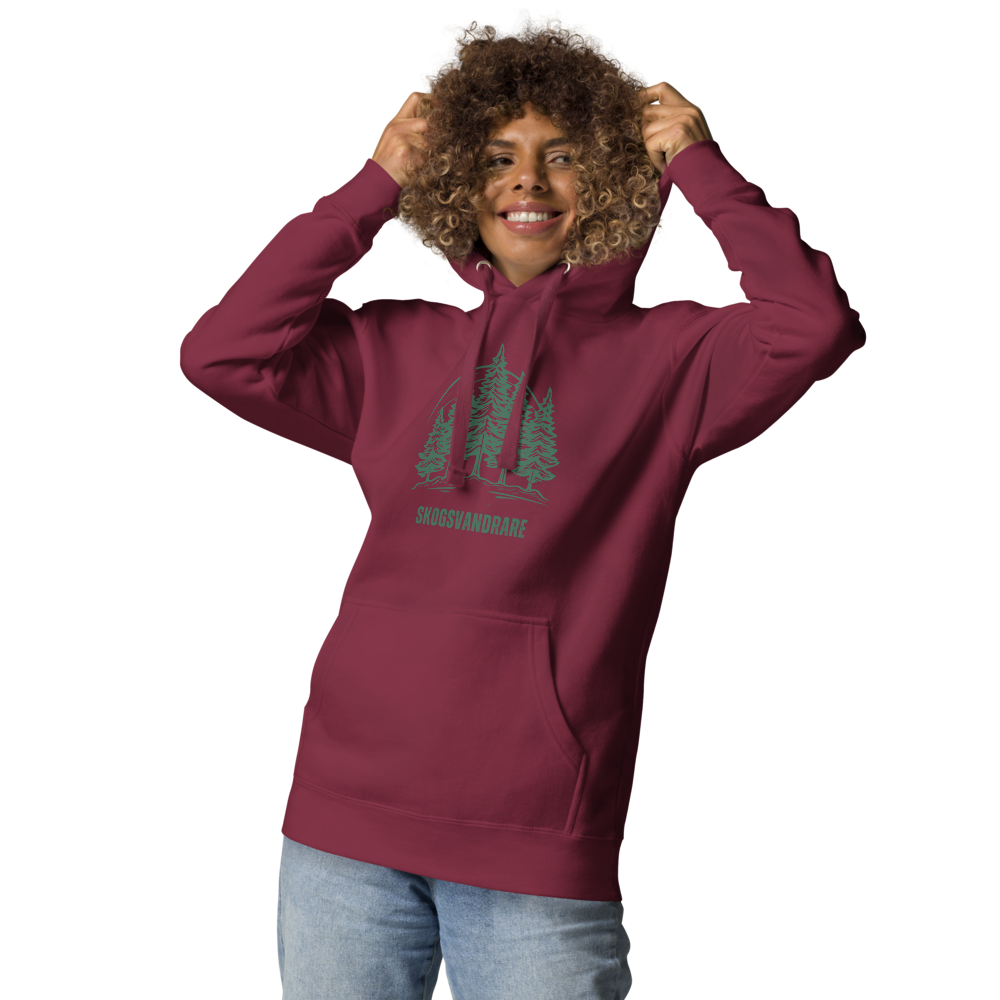 Unisex Premium Hoodie – Skogsvandrare