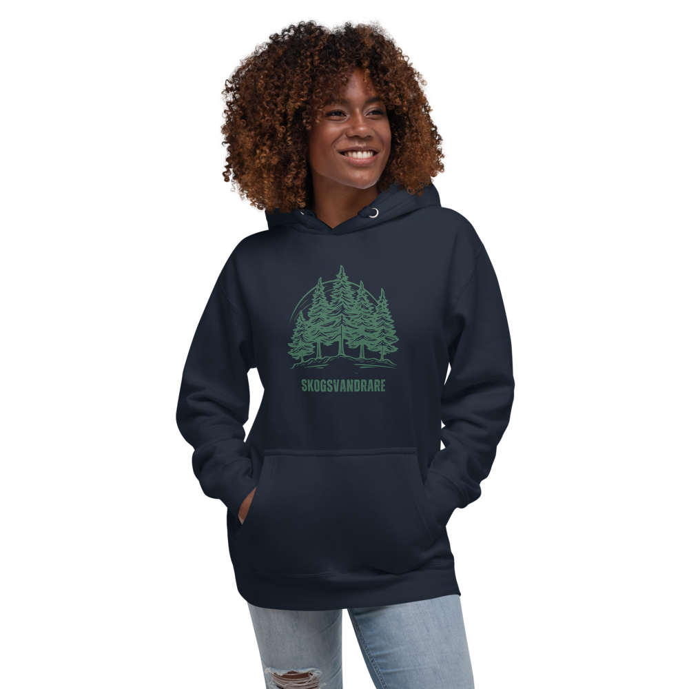 Unisex Premium Hoodie – Skogsvandrare