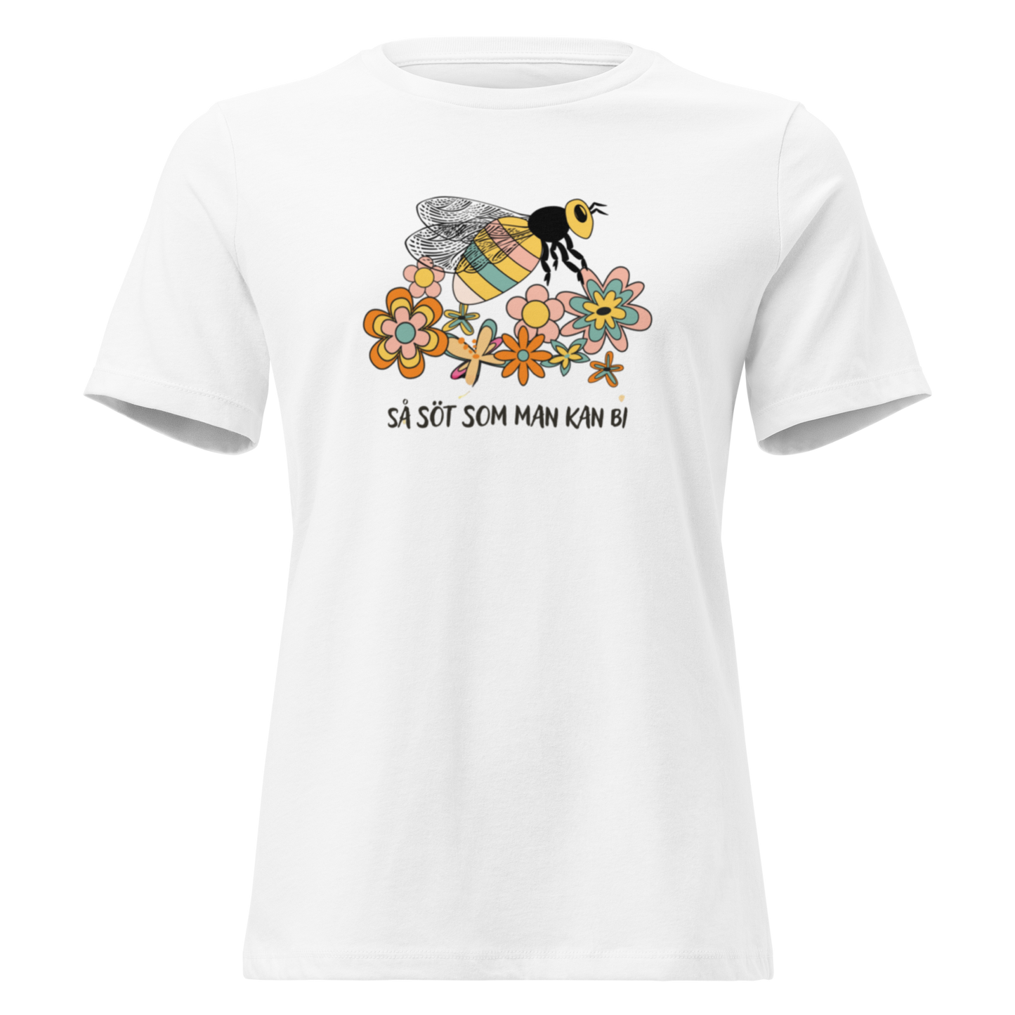 Avslappnad T-shirt för Kvinnor – Så Söt Som Man Kan Bi