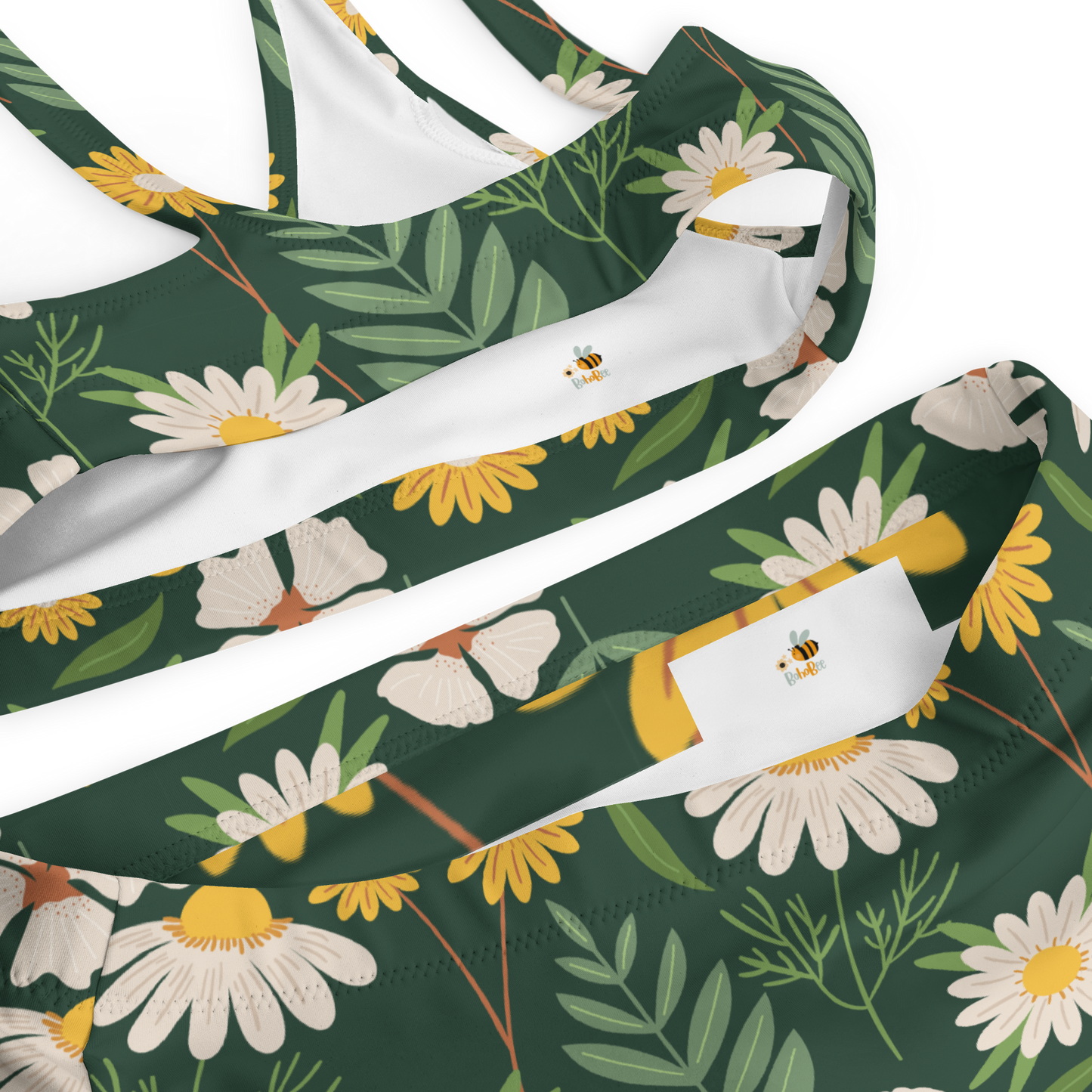 Återvunnen Högmidjad Bikini - Prästkragar