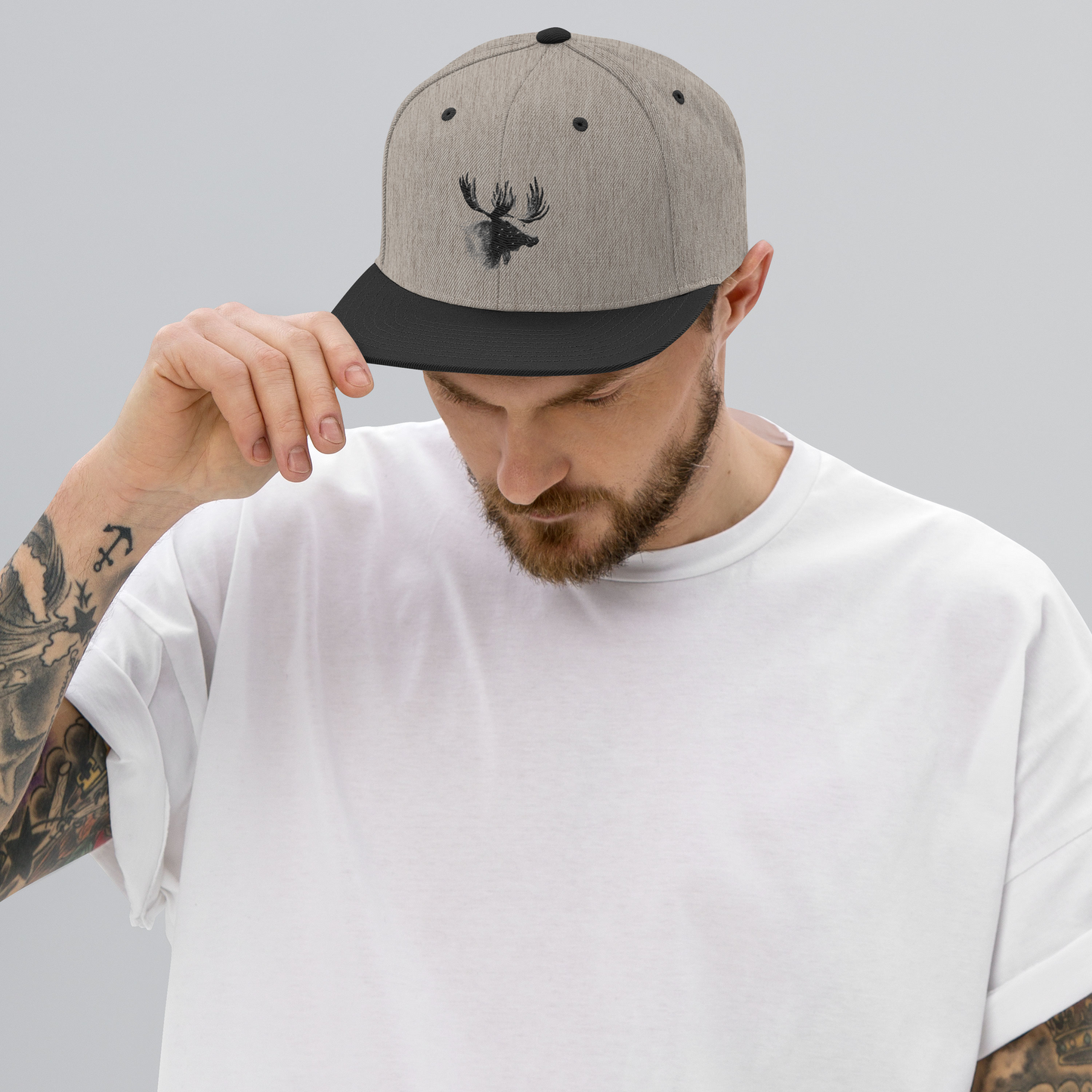 Snapback Keps - Älgmotiv (broderad)