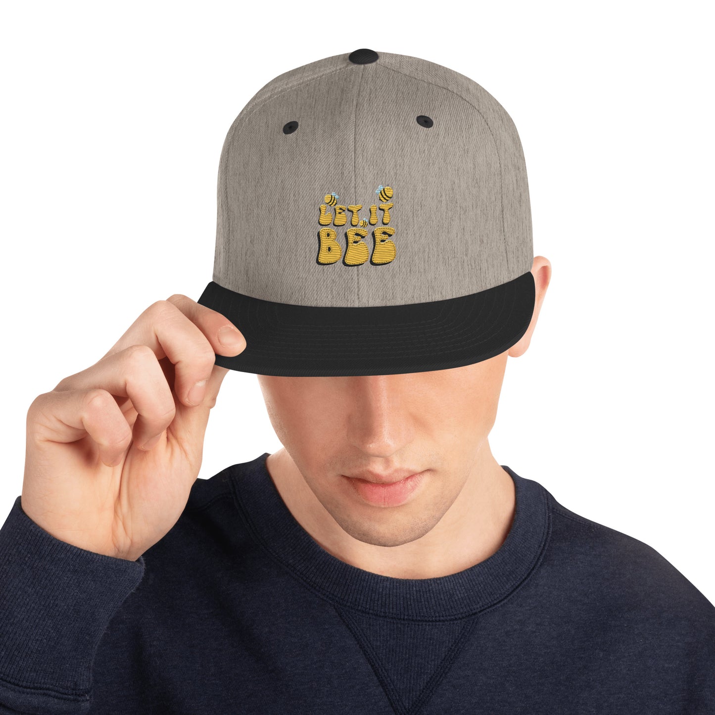 Snapback Keps - "Let it BEE" (broderad)
