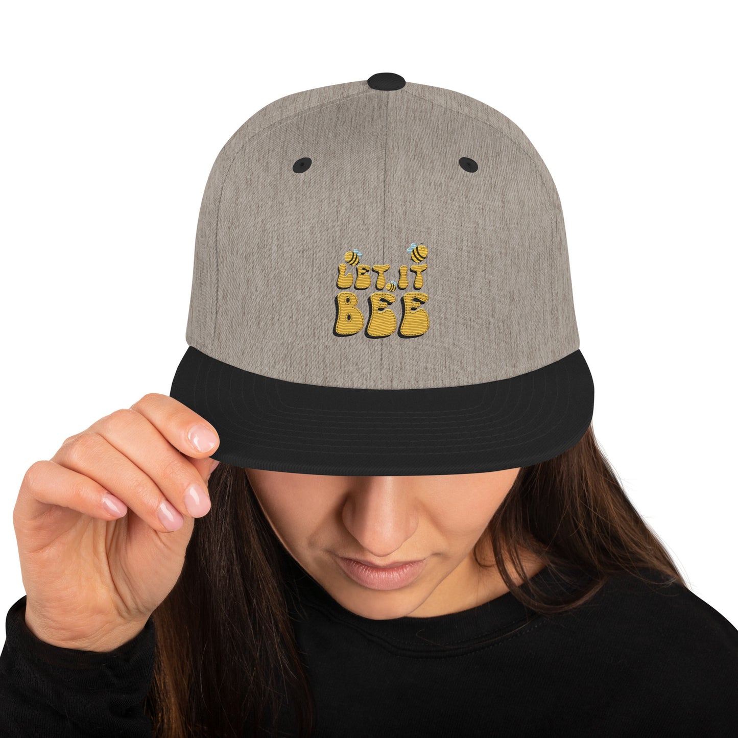 Snapback Keps - "Let it BEE" (broderad)