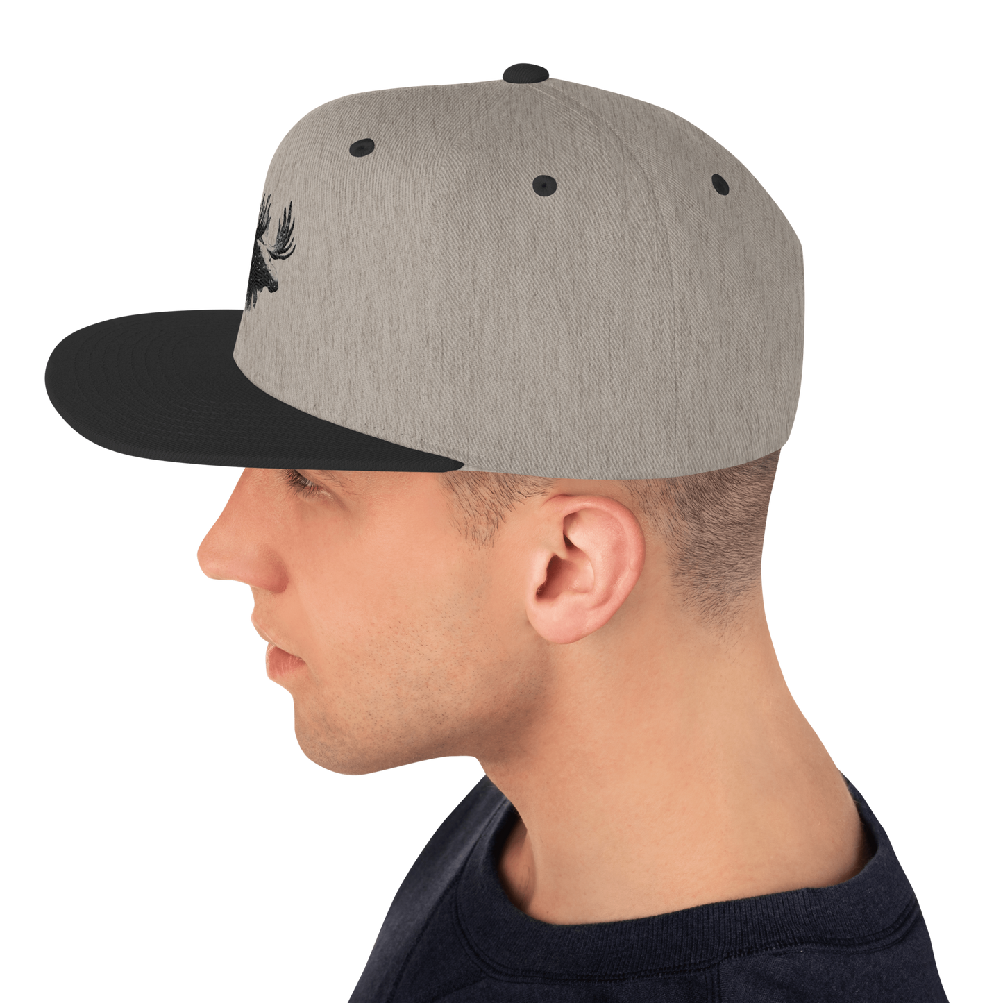 Snapback Keps - Älgmotiv (broderad)