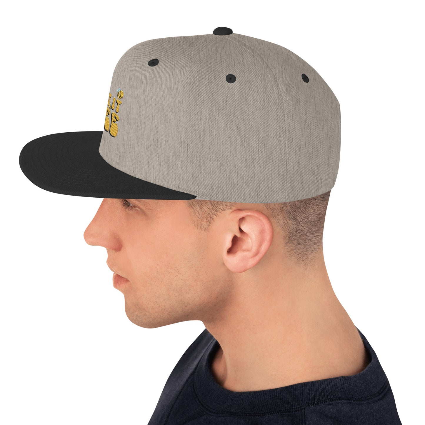 Snapback Keps - "Let it BEE" (broderad)