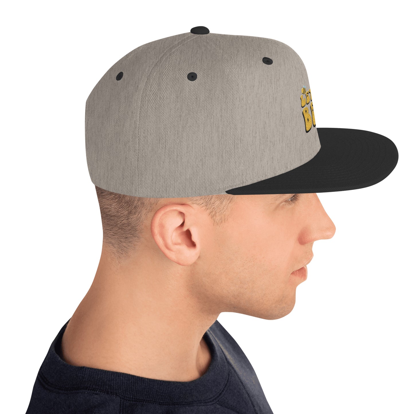 Snapback Keps - "Let it BEE" (broderad)
