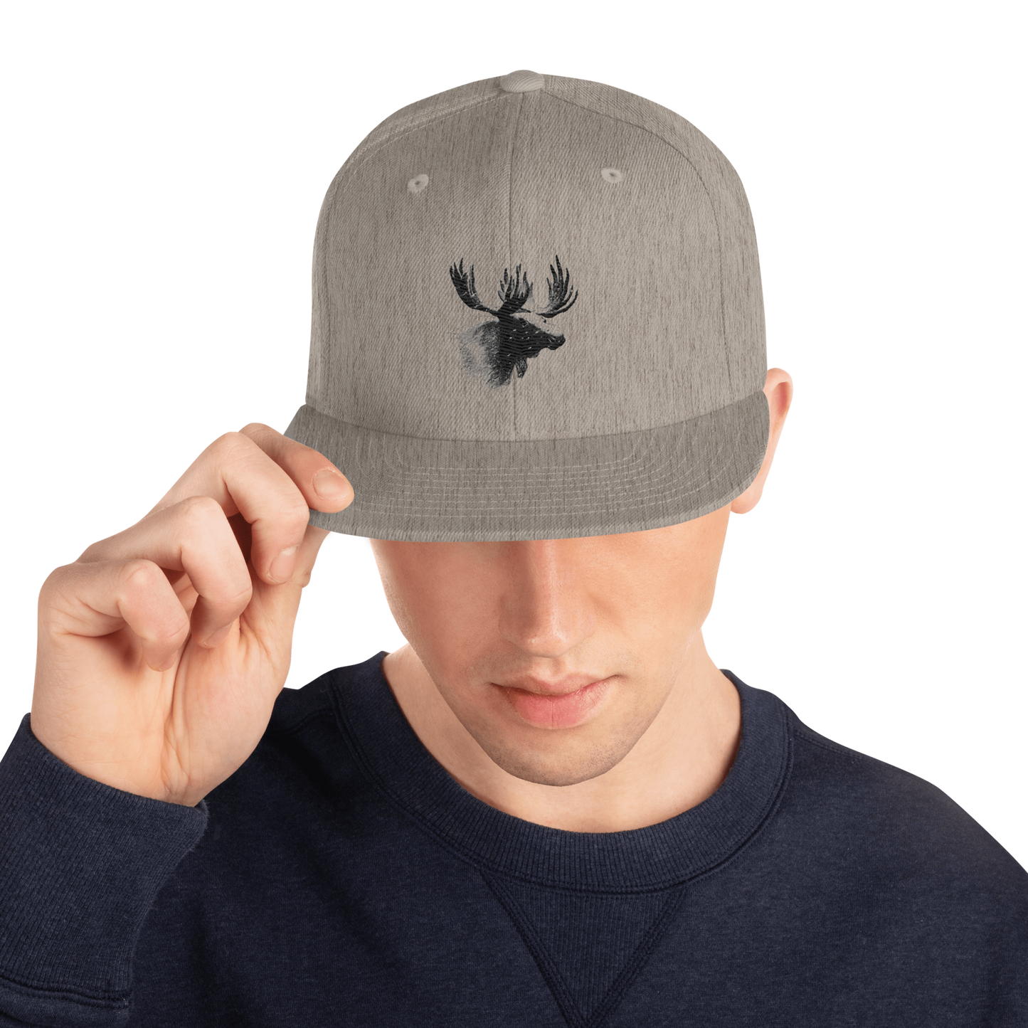 Snapback Keps - Älgmotiv (broderad)