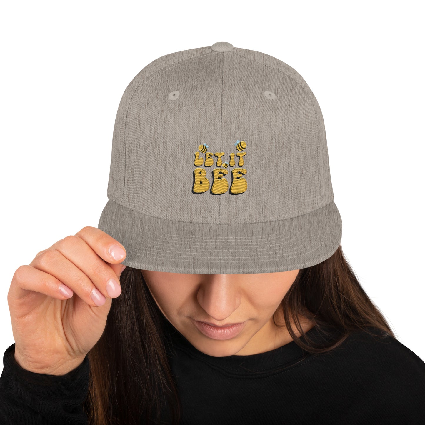 Snapback Keps - "Let it BEE" (broderad)