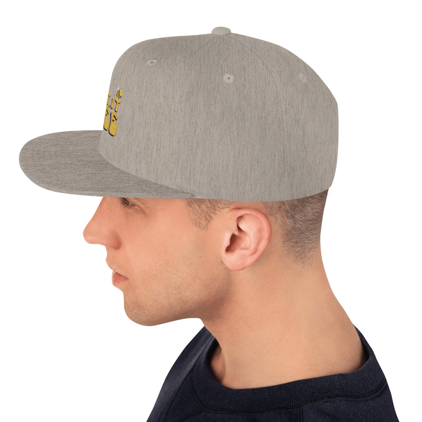 Snapback Keps - "Let it BEE" (broderad)