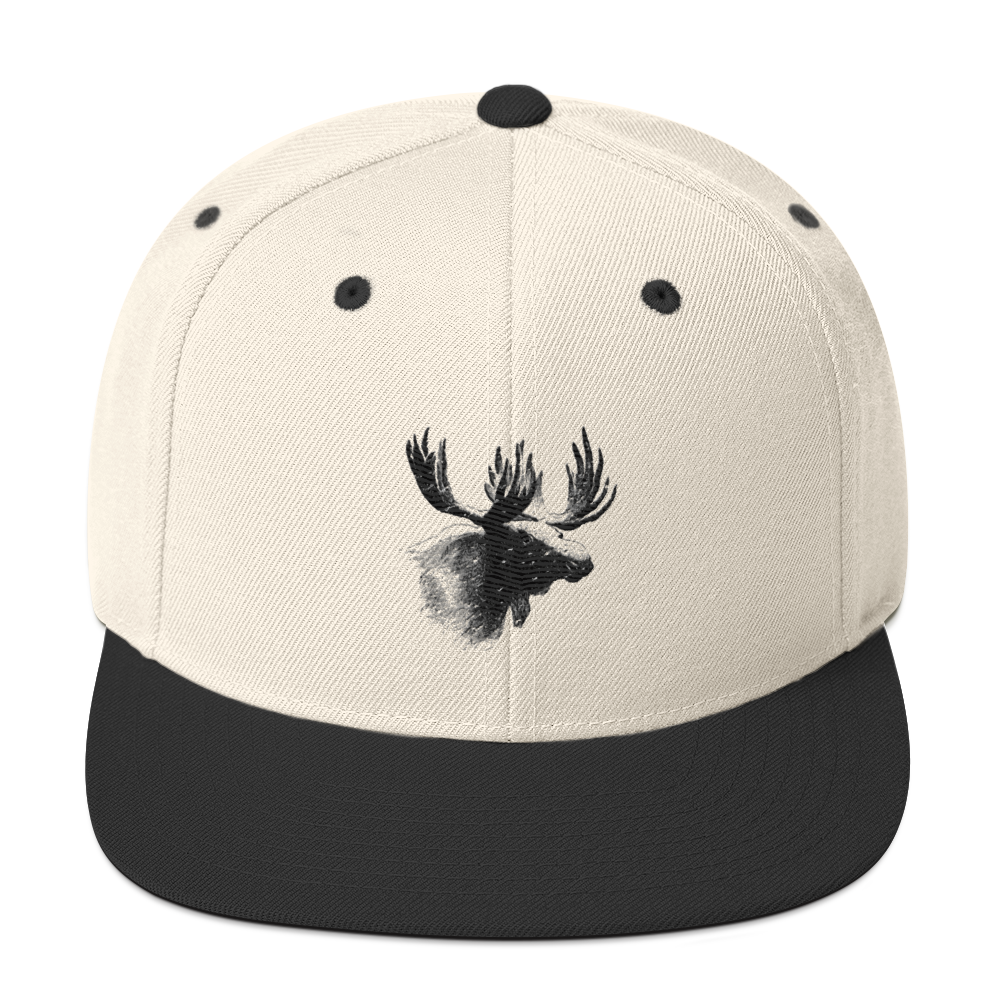 Snapback Keps - Älgmotiv (broderad)
