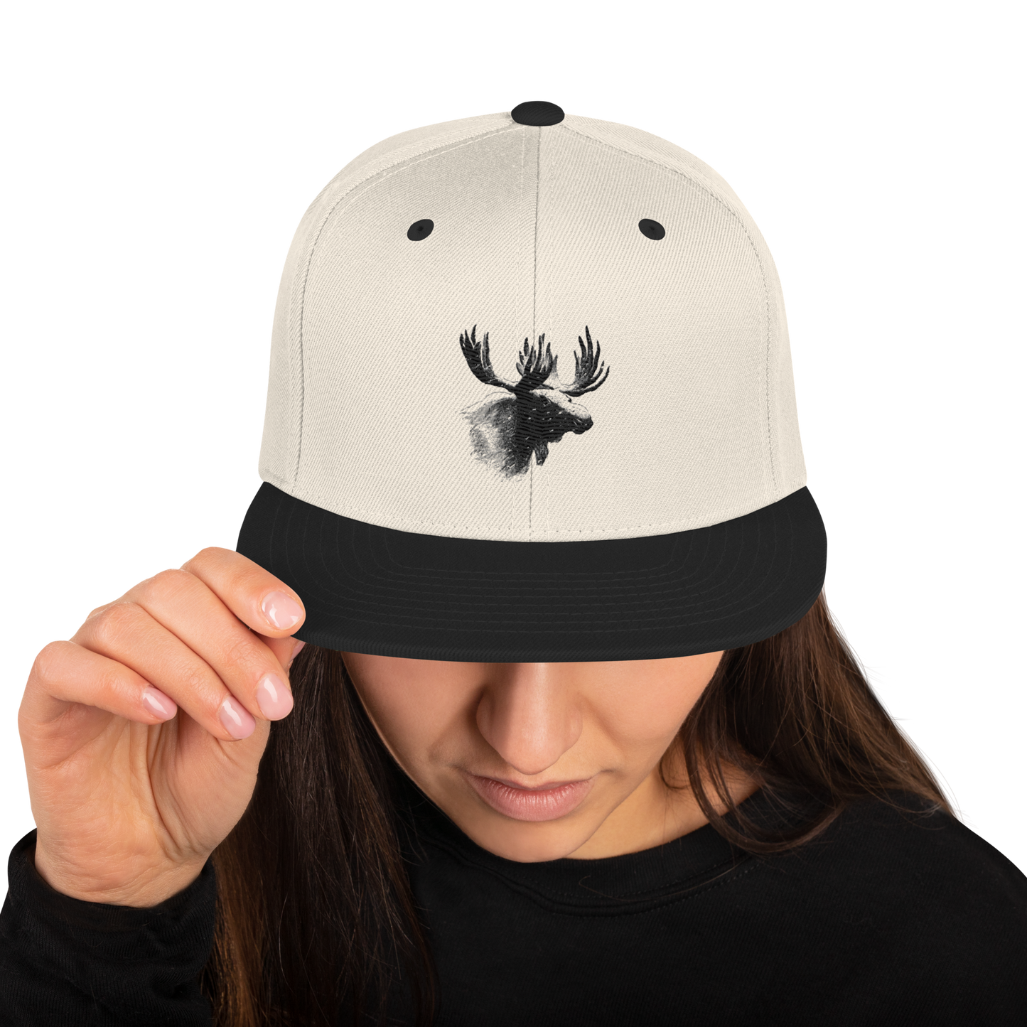 Snapback Keps - Älgmotiv (broderad)