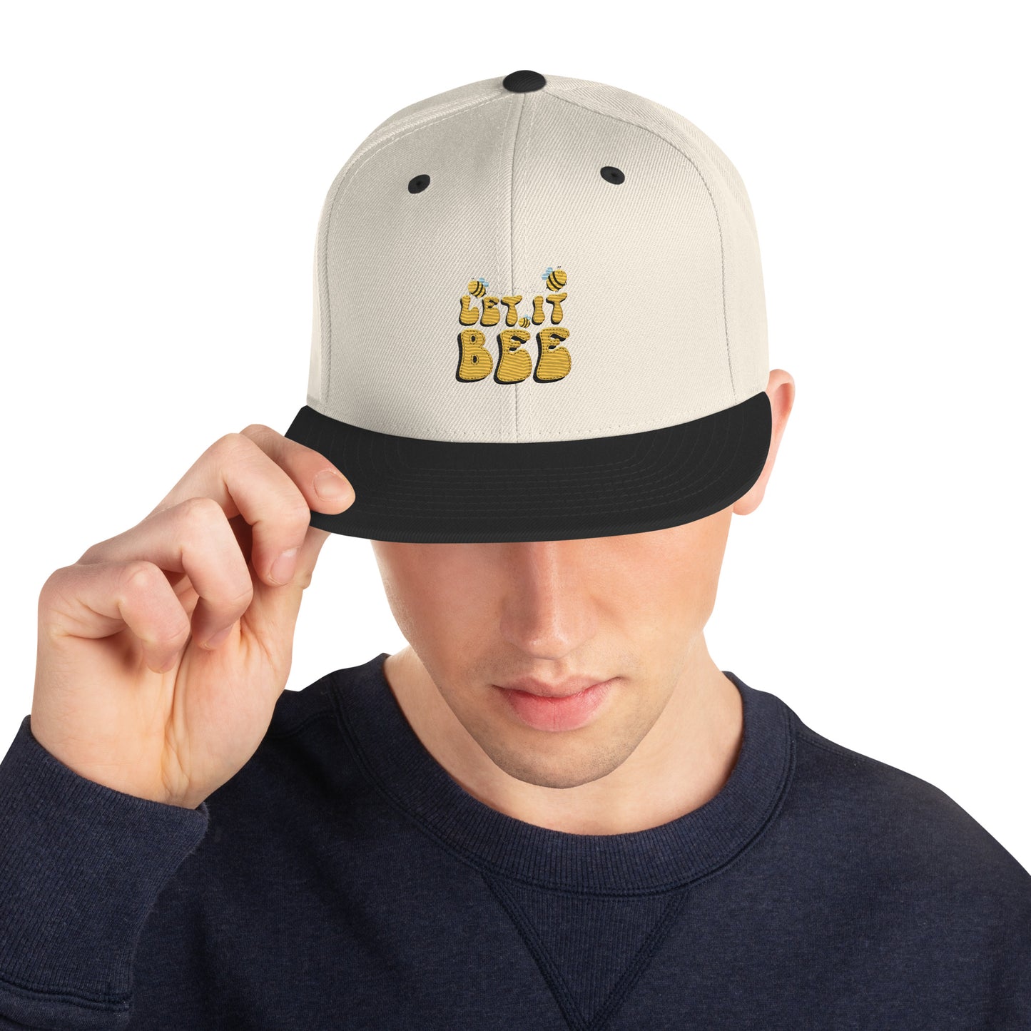 Snapback Keps - "Let it BEE" (broderad)