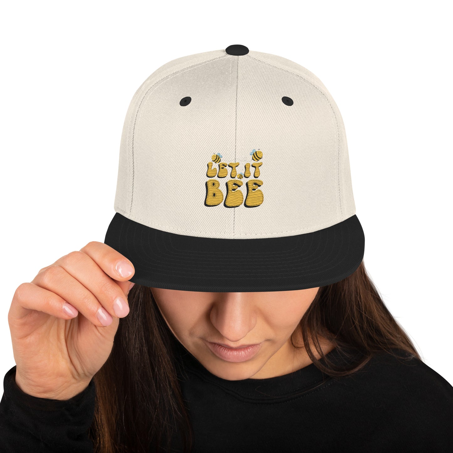 Snapback Keps - "Let it BEE" (broderad)