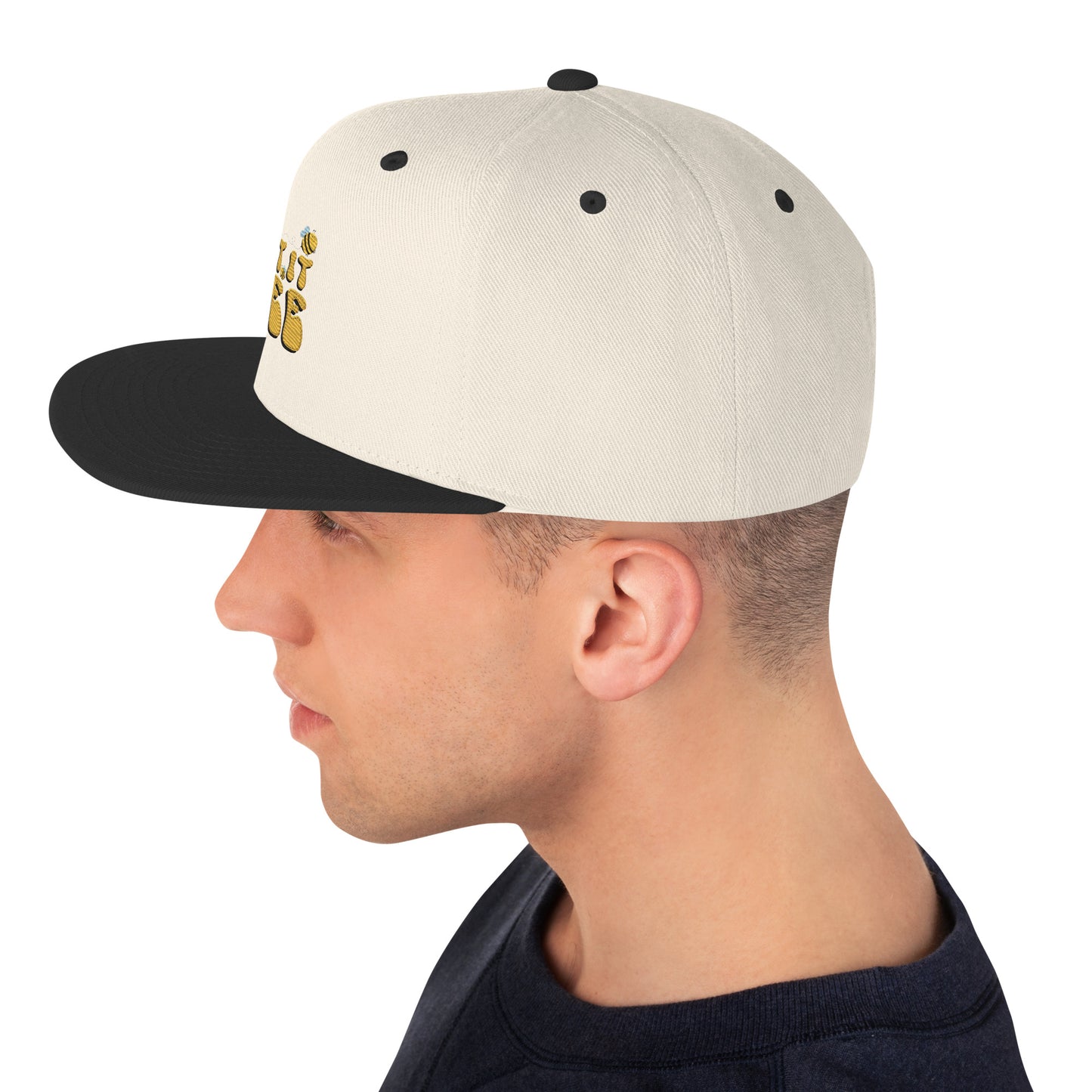 Snapback Keps - "Let it BEE" (broderad)