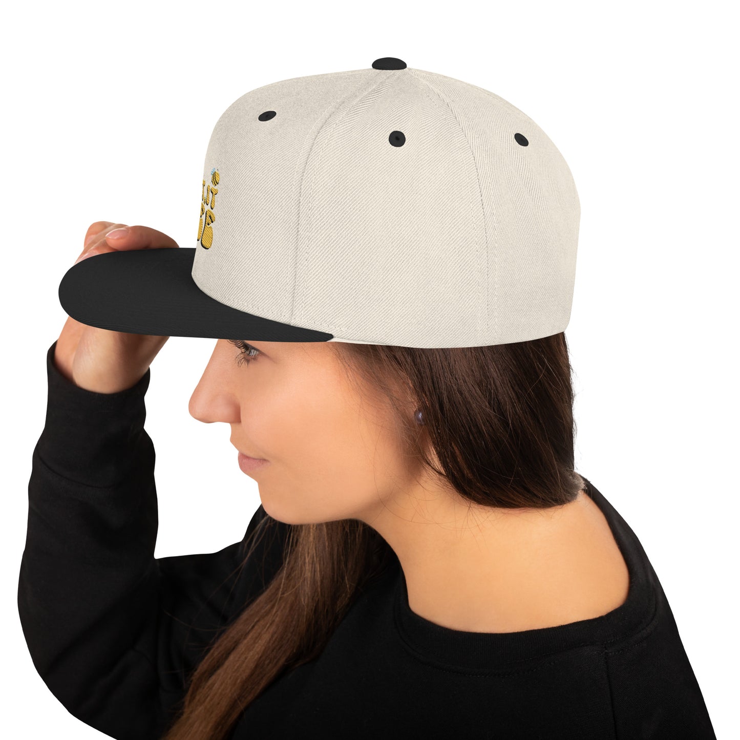 Snapback Keps - "Let it BEE" (broderad)