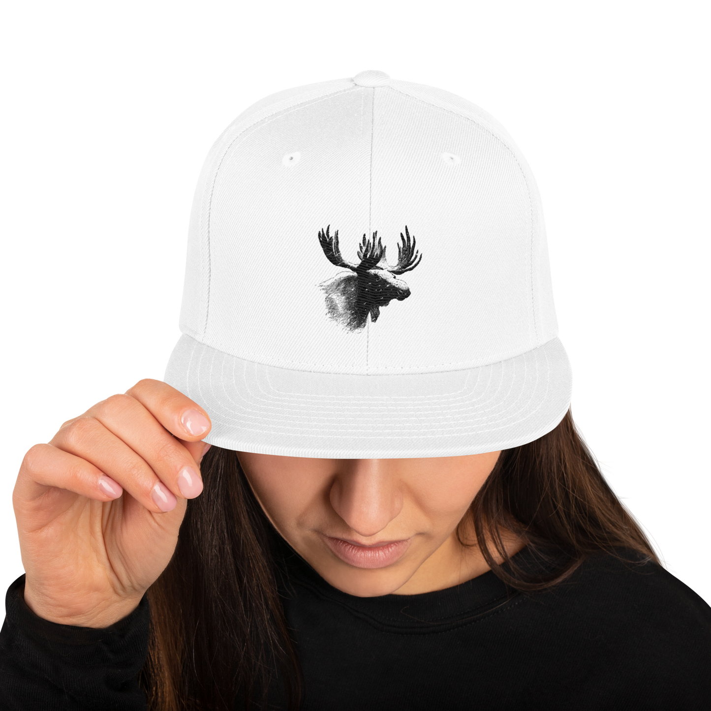 Snapback Keps - Älgmotiv (broderad)