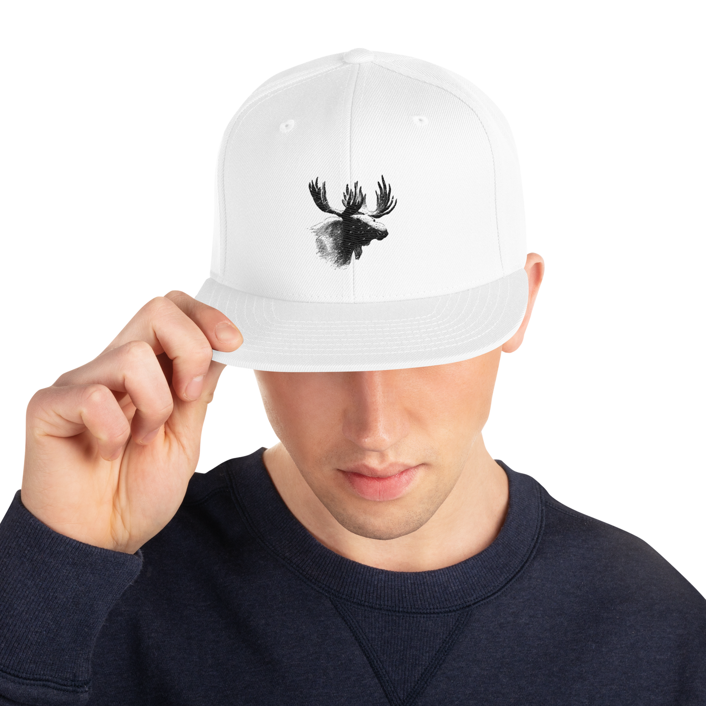 Snapback Keps - Älgmotiv (broderad)