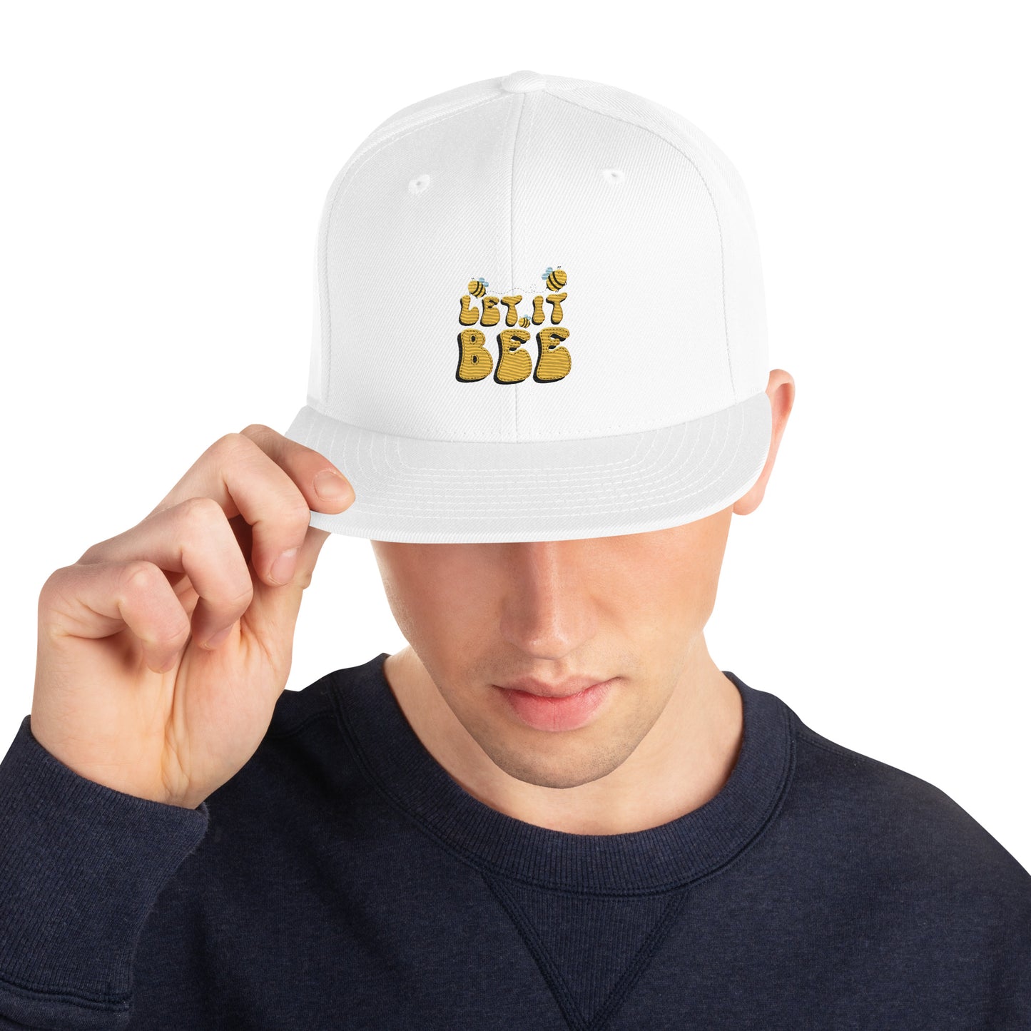 Snapback Keps - "Let it BEE" (broderad)