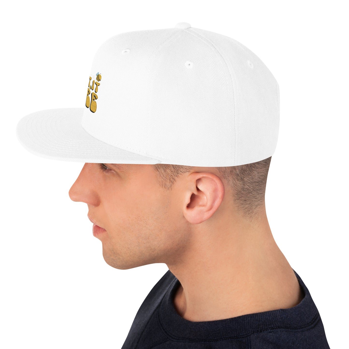 Snapback Keps - "Let it BEE" (broderad)