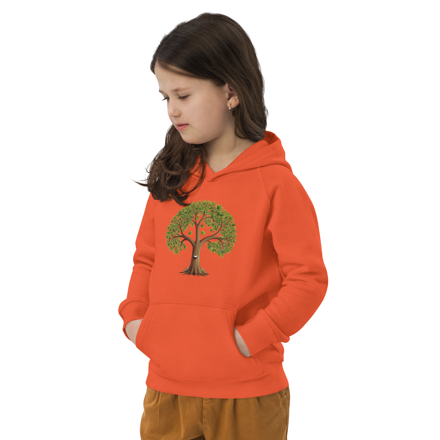 Ekologisk barnhoodie – Lyckligt Träd