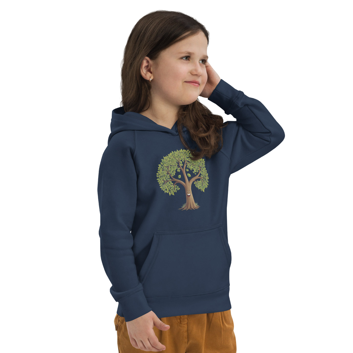 Ekologisk barnhoodie – Lyckligt Träd