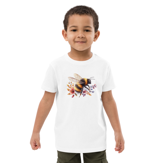 Ekologisk barn-t-shirt – Humla och Blommor