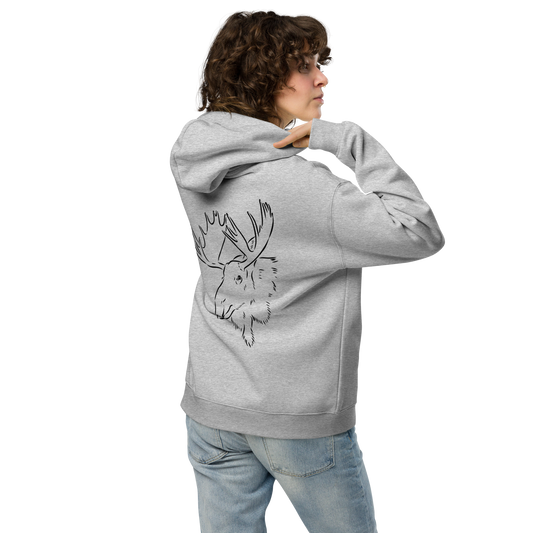 Unisex Oversized Hoodie – Älgmotiv