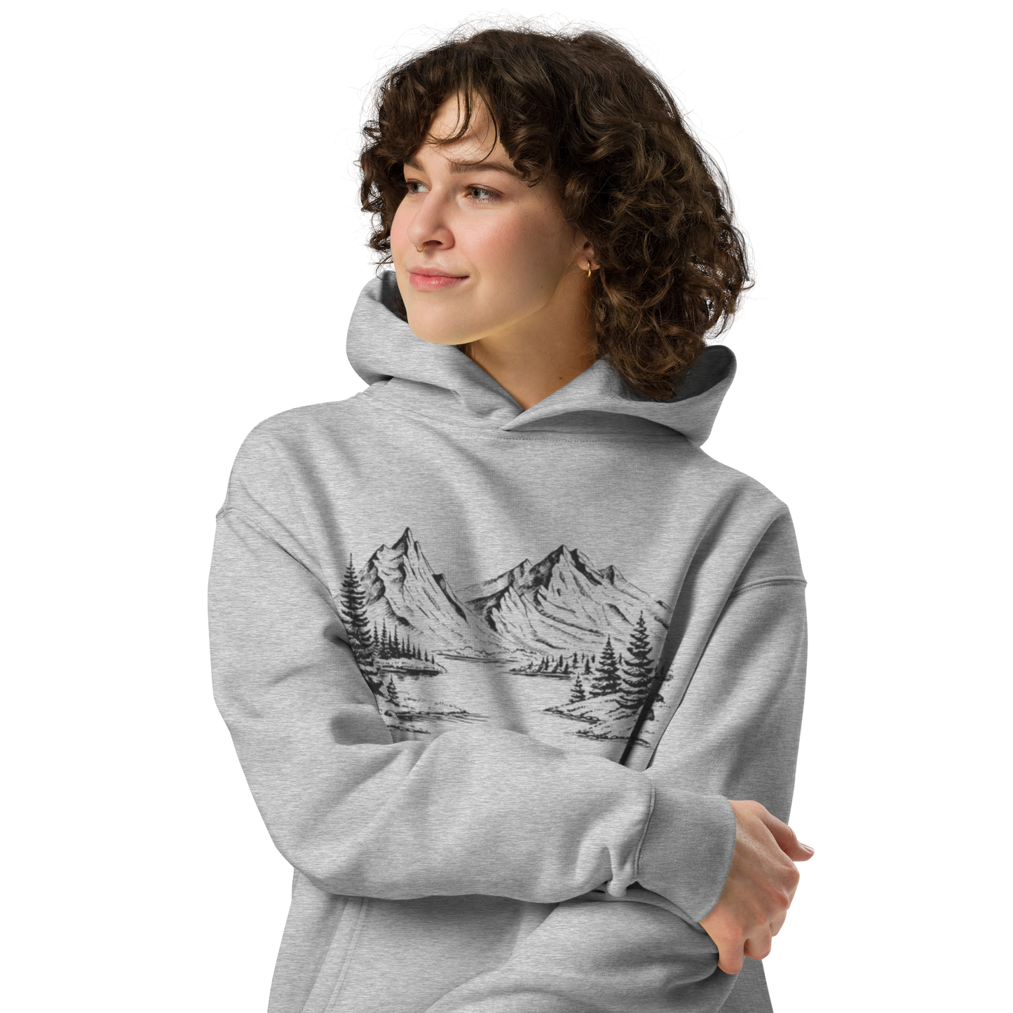 Unisex Oversized Hoodie – Fjällandskap
