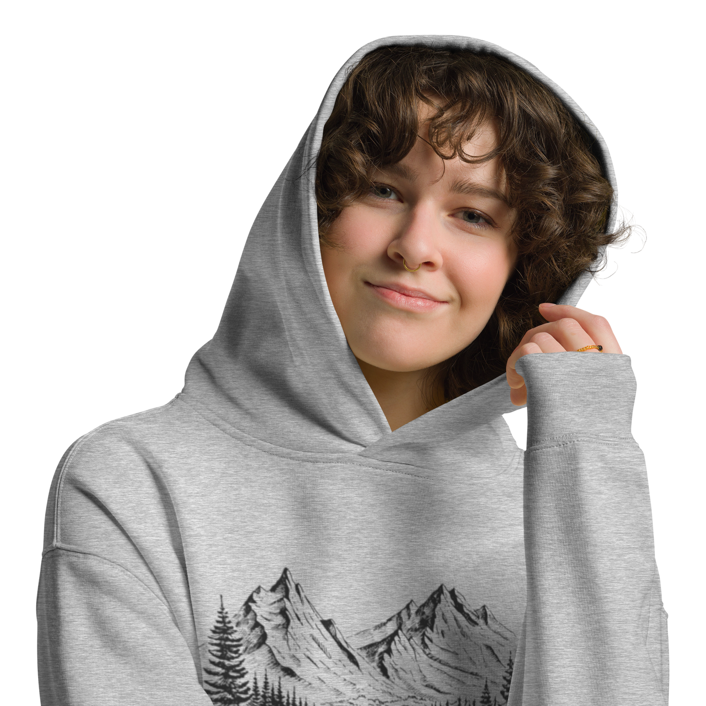 Unisex Oversized Hoodie – Fjällandskap