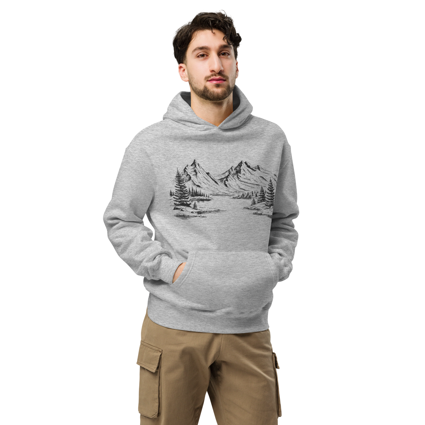 Unisex Oversized Hoodie – Fjällandskap