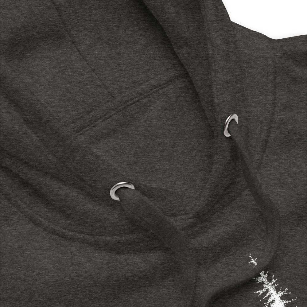 Unisex Premium Hoodie – Skogsmotiv - Tystnad