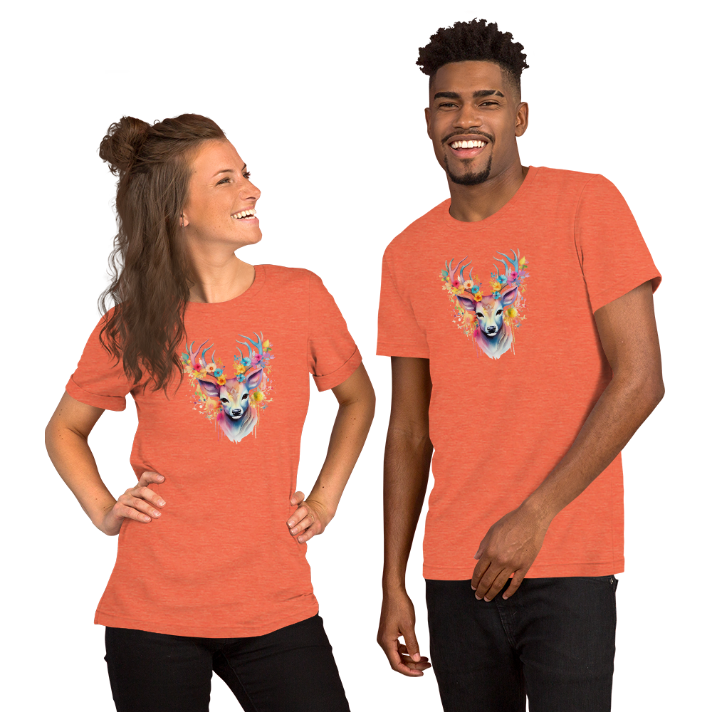Unisex T-shirt – Blommande Hjort